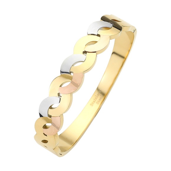 Elegant Gold and Silver Bracelet